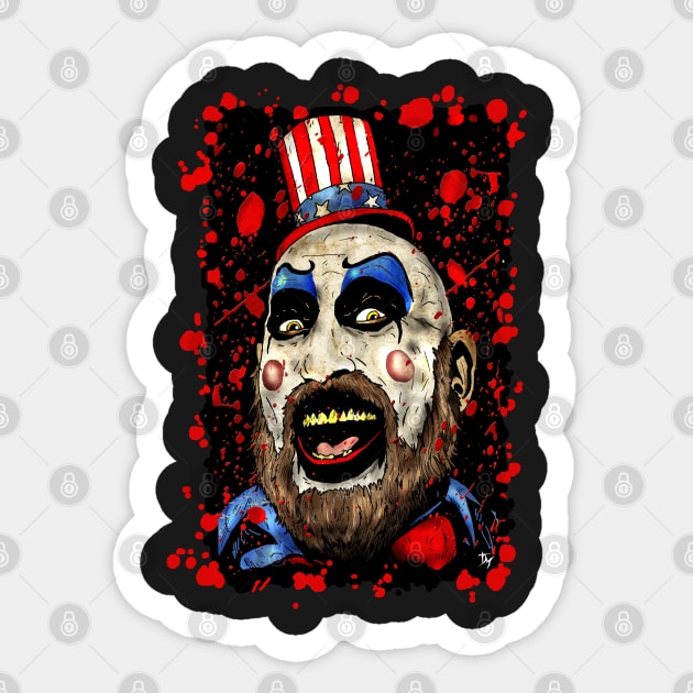 Captain Spaulding Sticker by Trapjaw1974